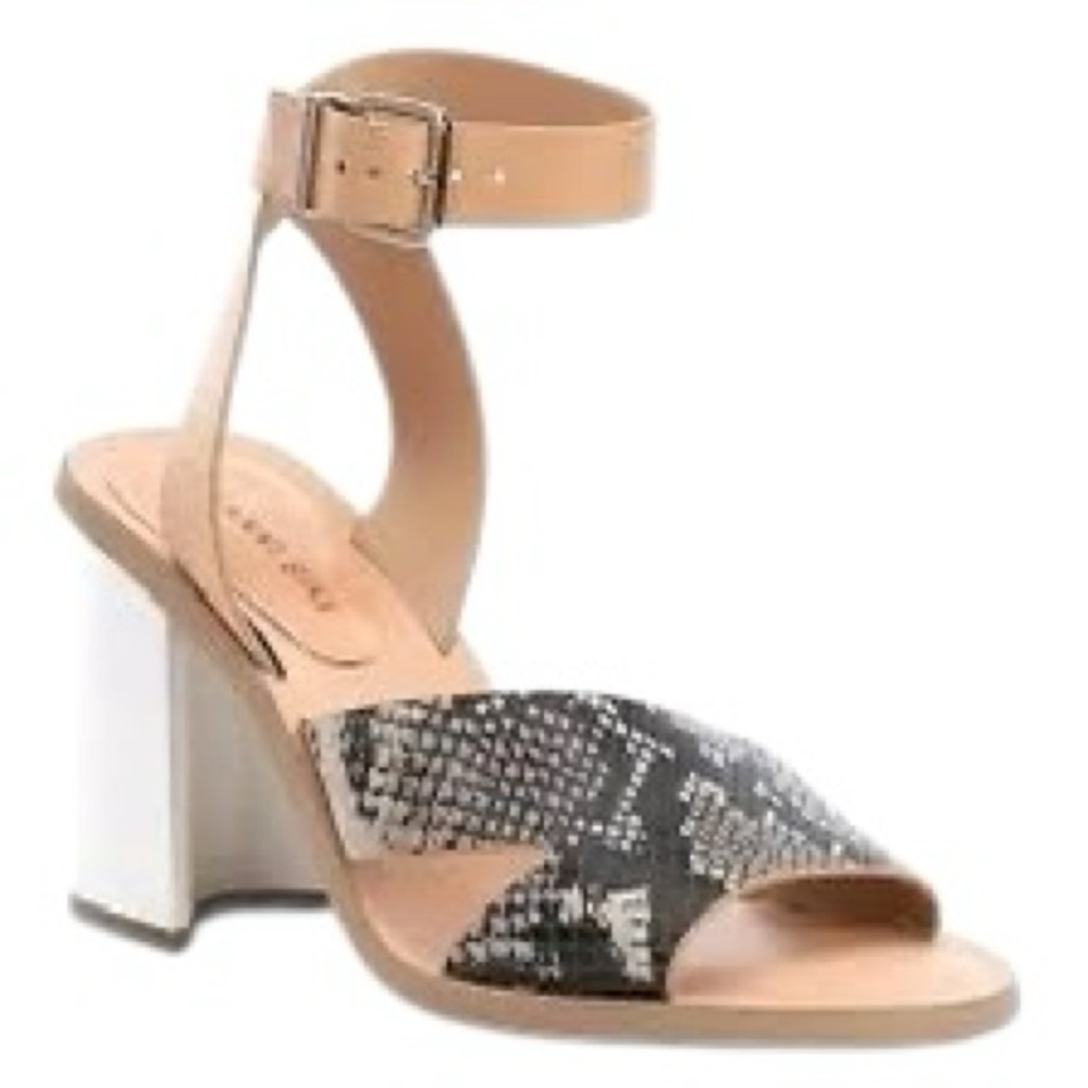 Gianni Bini Marilane snake print block heel sandal women’s shoe size 7.5